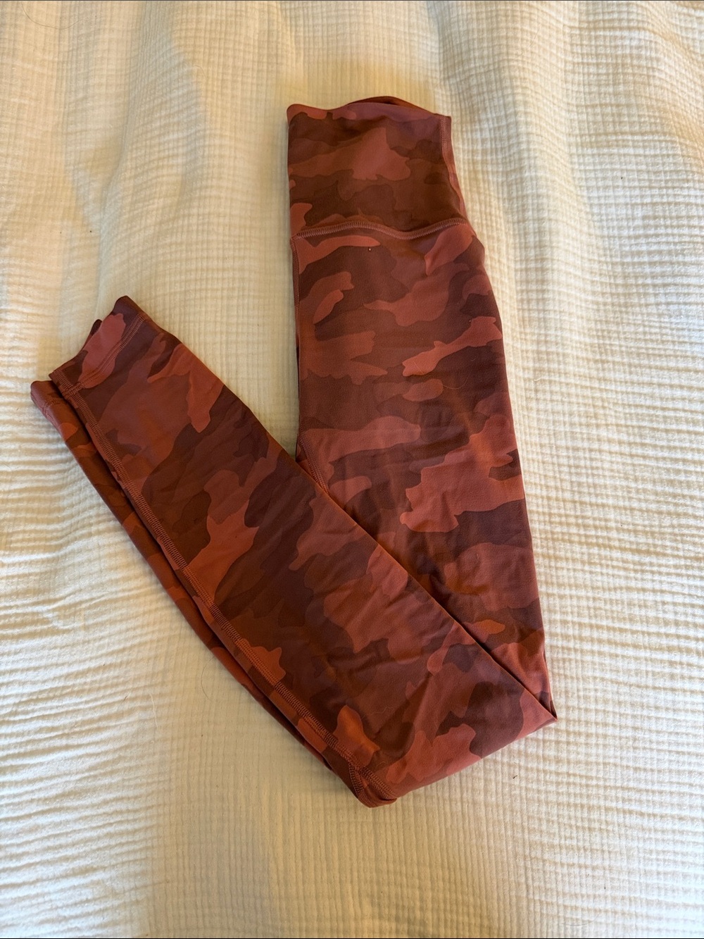 lululemon Rust Camo High-Waist Leggings